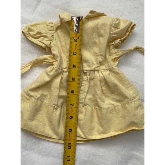 Adorable Vintage Yellow Doll Dress - Picture 5 of 7